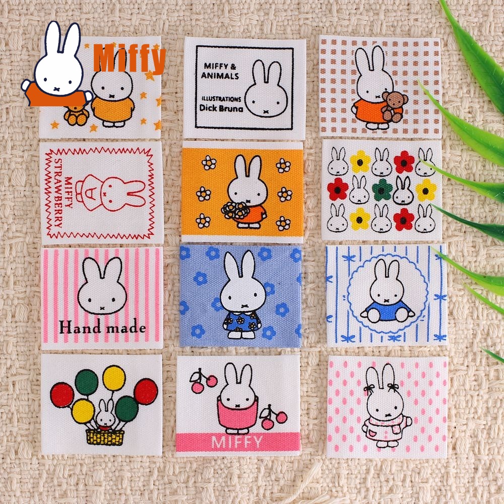 Embroidery Patches - Parche de tela Kawaii Miffy, parche