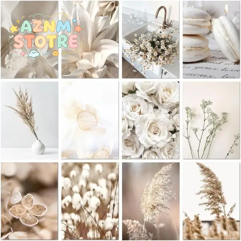 Embroidery Wall Art - CHENISTORY Pintura de Diamantes 5D, Flores