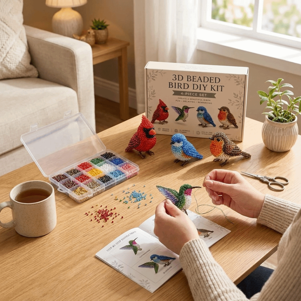 Embroidery Kit Set - Kit de bordado de cuentas de