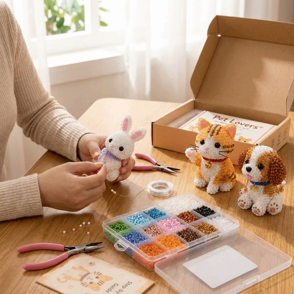 Embroidery Kit Set - Kit de bordado de cuentas de
