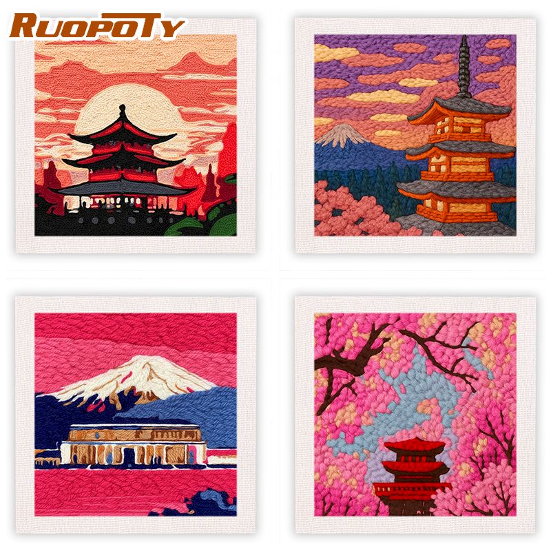 Embroidery Wall Art - RUOPOTY Kits de Bordado con Aguja