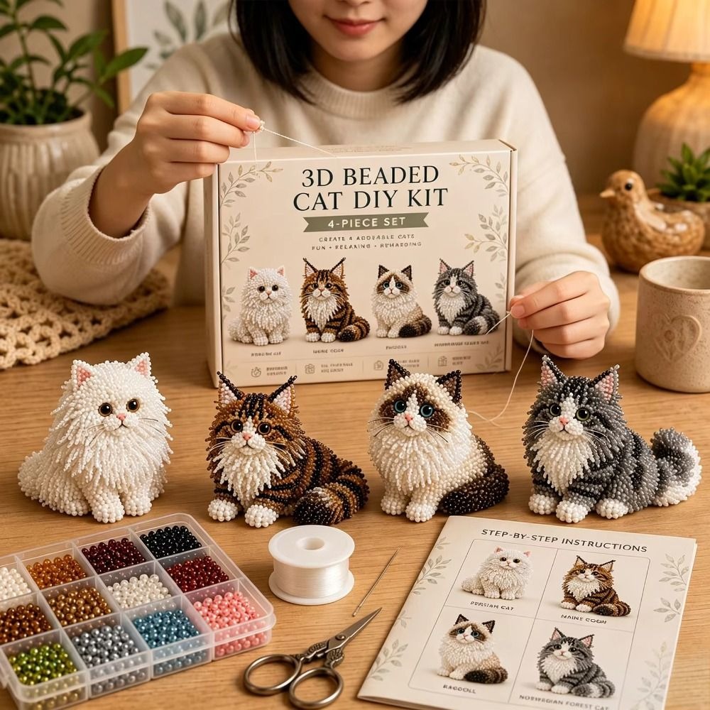 Embroidery Kit Set - Kit de bordado de cuentas de
