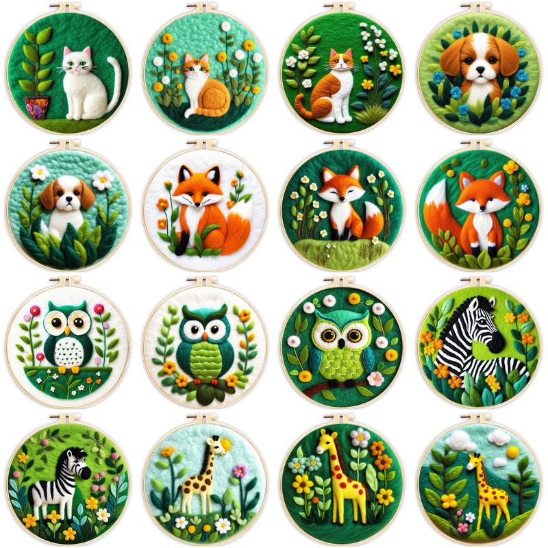 CHENISTORY-aguja de fieltro de - Embroidery Kit Set reseña y precio