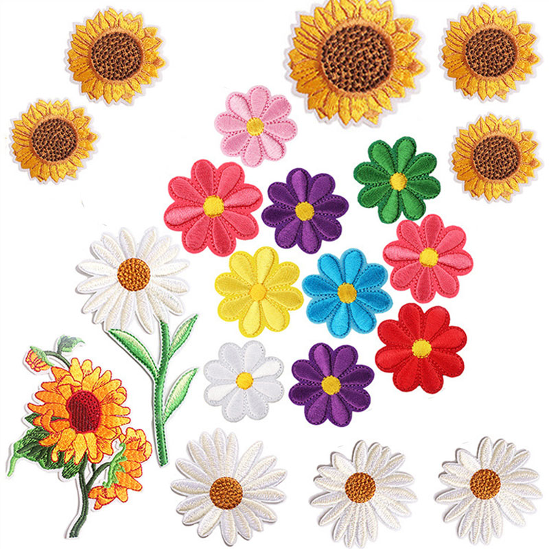 Parches de flores para plancha - Embroidery Daisy Flower reseña y precio