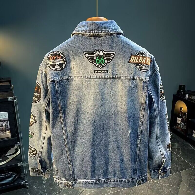Chaqueta vaquera con parche bo - Embroidery Patches reseña y precio
