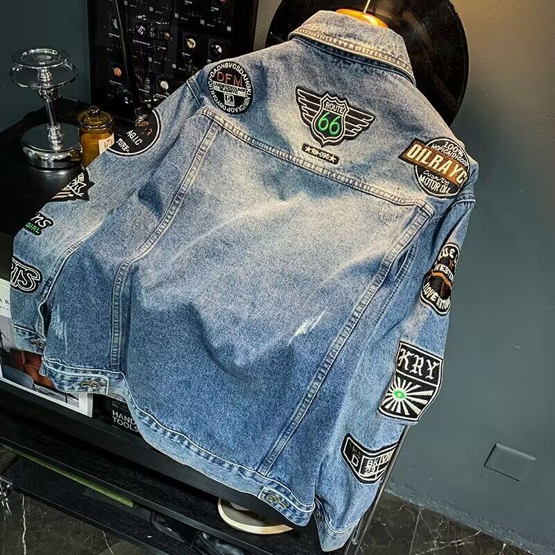 Chaqueta vaquera con parche bo - Embroidery Patches reseña y precio
