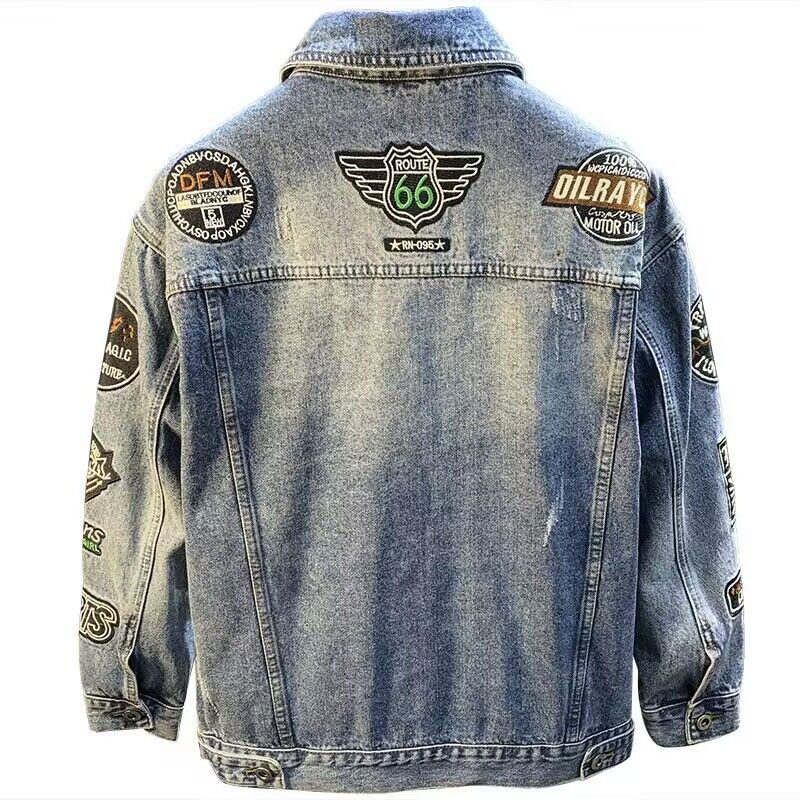 Chaqueta vaquera con parche bo - Embroidery Patches reseña y precio