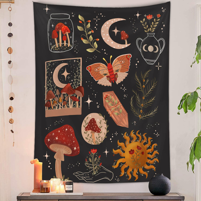 Tapiz de seta psicodélica para - Embroidery Wall Art reseña y precio
