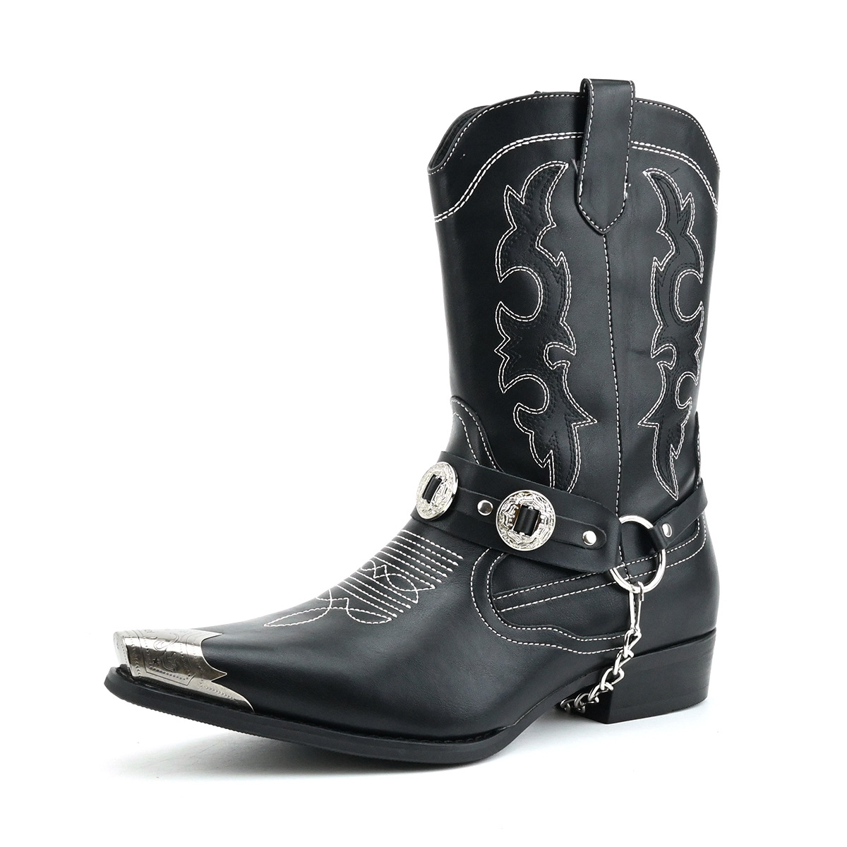 Botas de cuero estilo western  - Embroidery Ring Sizes reseña y precio