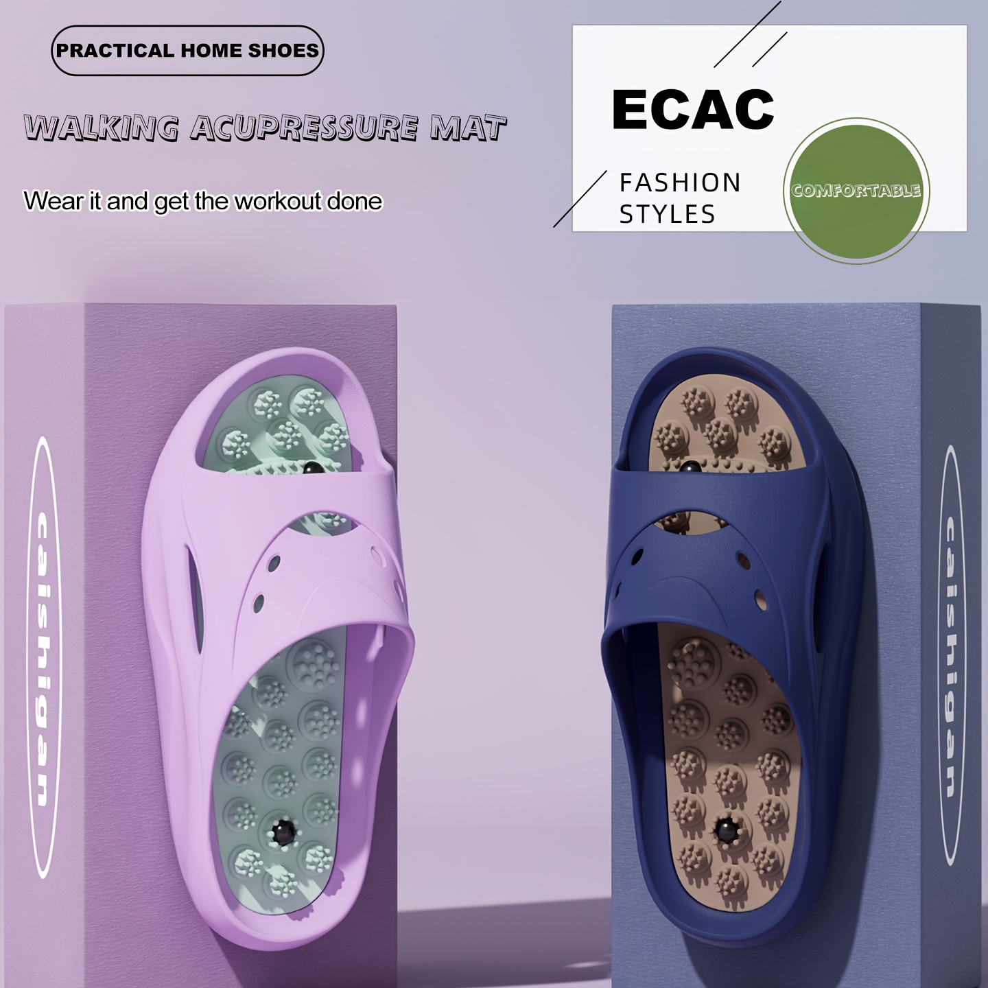 Pantuflas de Masaje EVA para H - Embroidery Flat Shoes reseña y precio