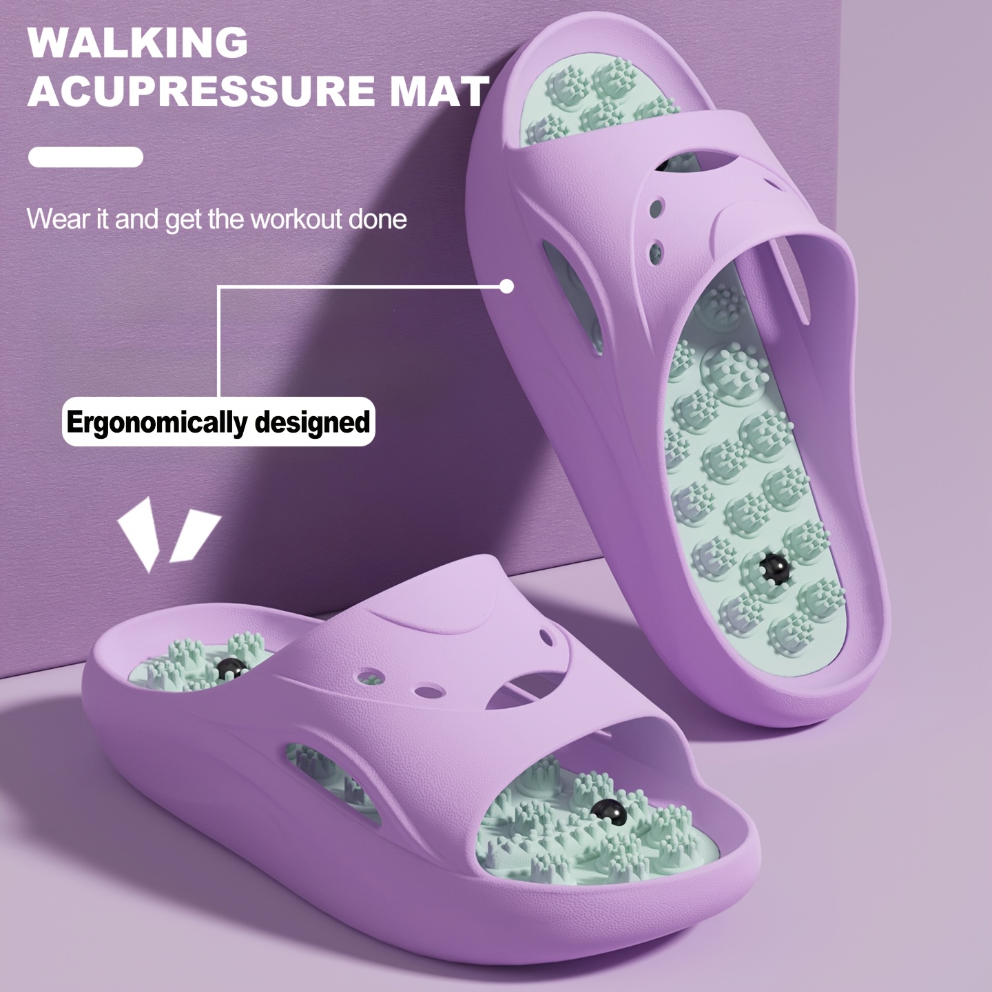 Pantuflas de Masaje EVA para H - Embroidery Flat Shoes reseña y precio