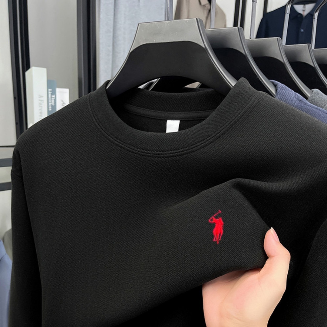 Polo de manga larga para hombr - Embroidery Cotton reseña y precio