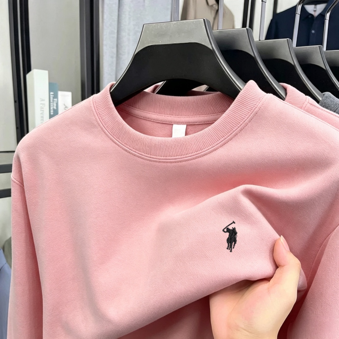 Polo de manga larga para hombr - Embroidery Cotton reseña y precio