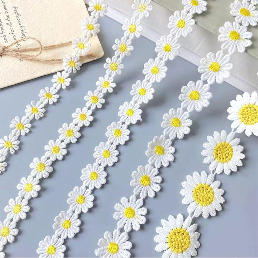 Hermosa tela de encaje de marg - Embroidery Daisy Flower reseña y precio