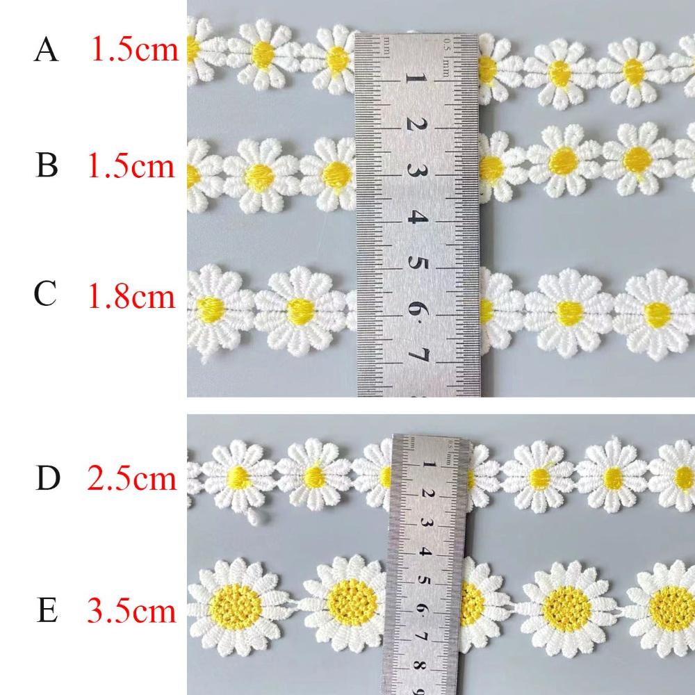 Hermosa tela de encaje de marg - Embroidery Daisy Flower reseña y precio