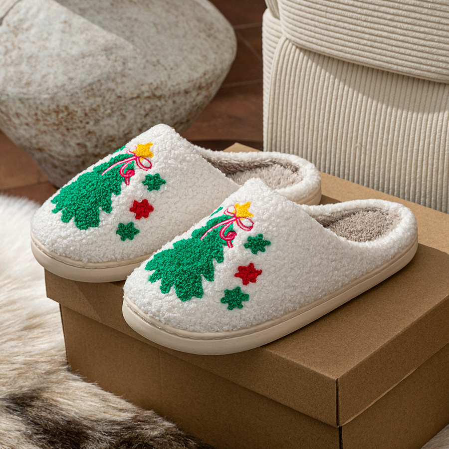 Pantuflas para mujer con diseñ - Embroidery Cotton reseña y precio