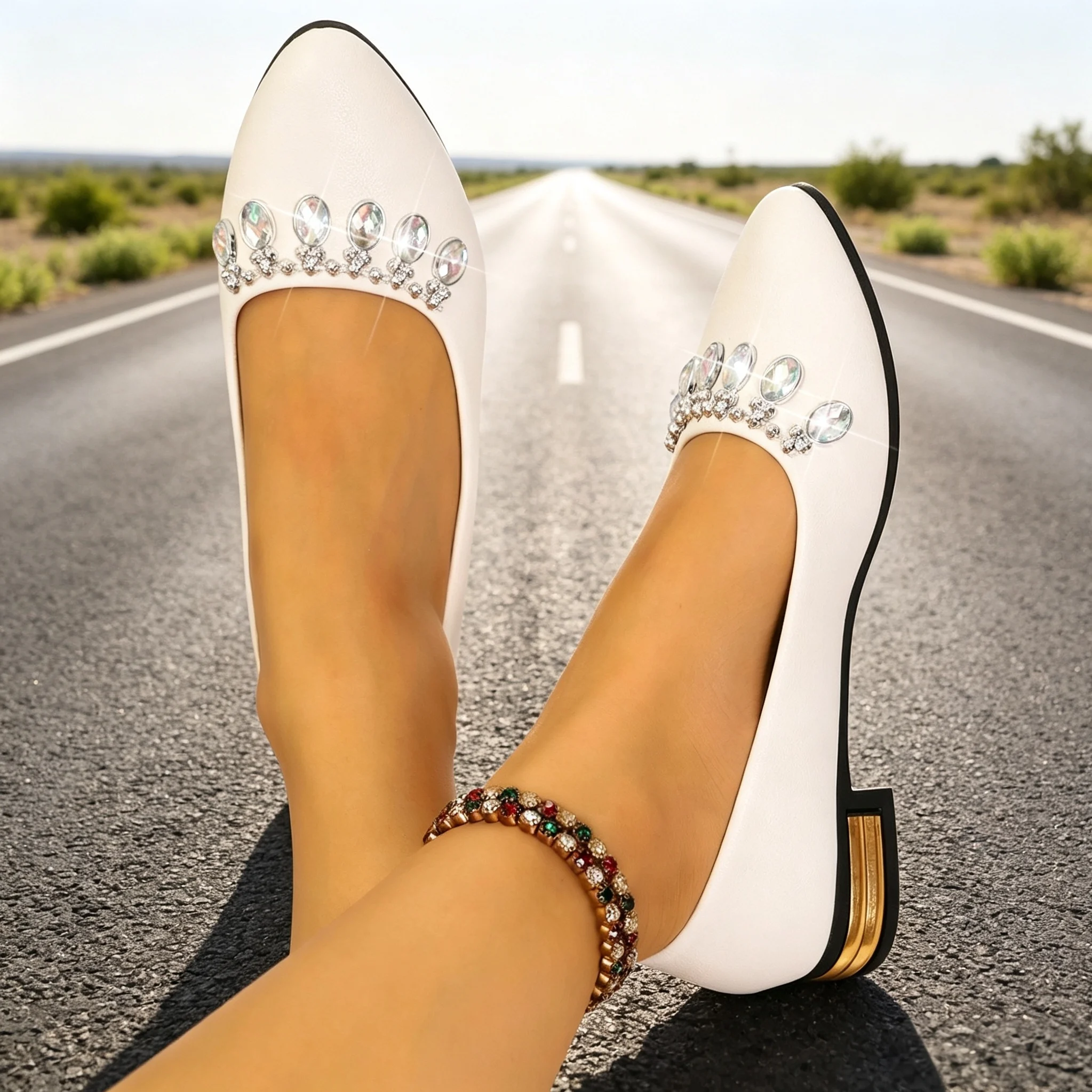 Zapatos Planos de Mujer con Pu - Embroidery Flat Shoes reseña y precio