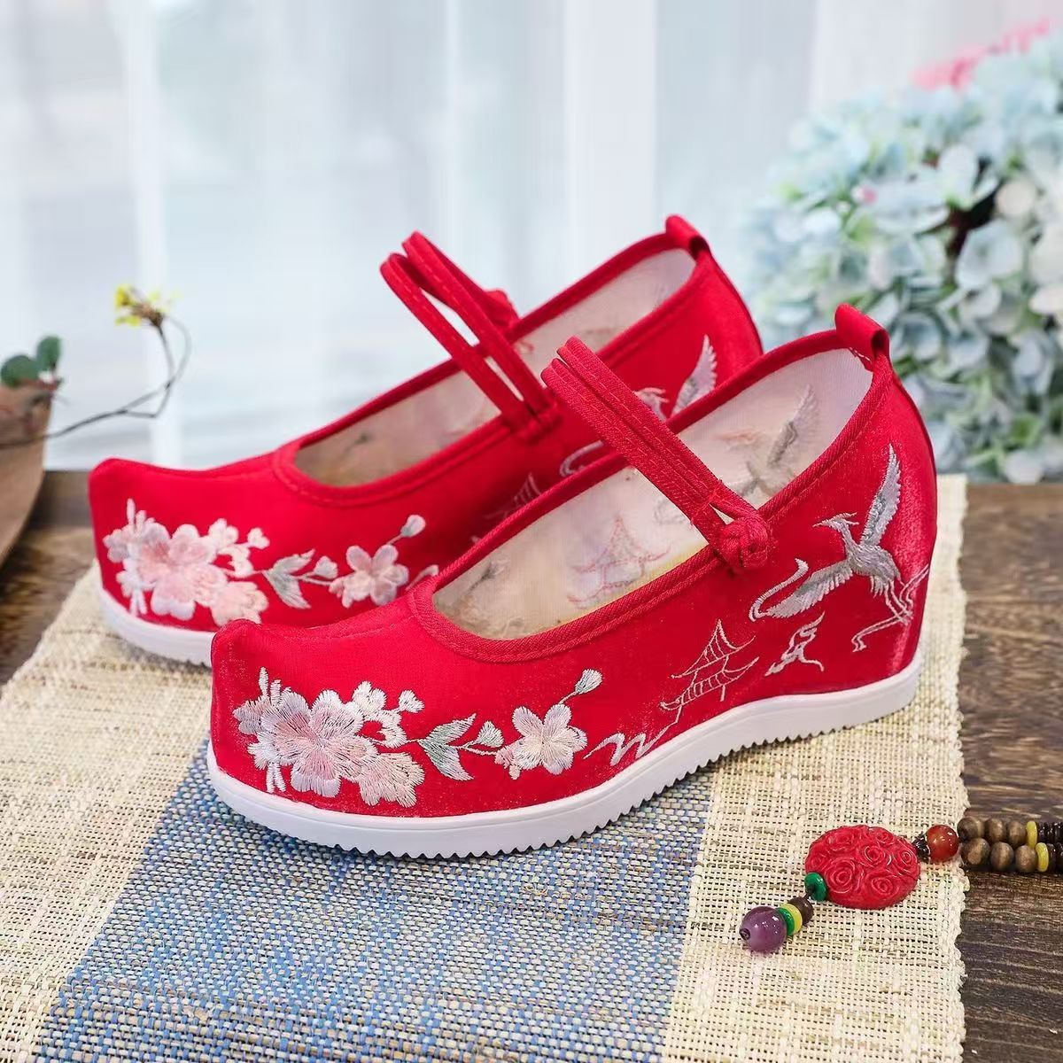 Zapatos bordados internos aume - Embroidery Cotton reseña y precio
