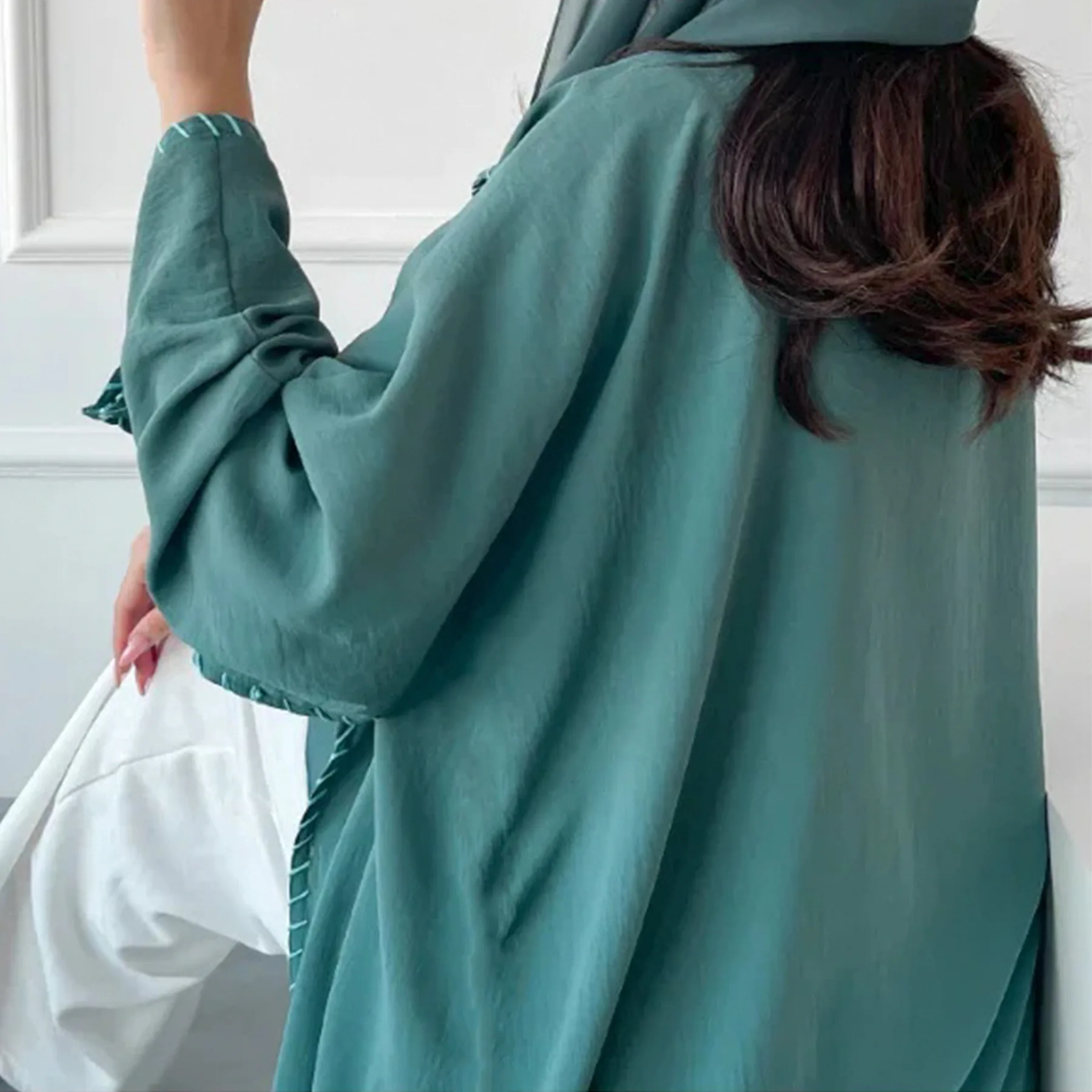 Kimono Marruecos Abayas abiert - Embroidery Kebaya reseña y precio