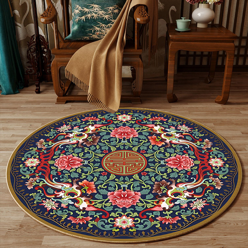 Alfombra redonda con diseño de - Embroidery Online Designs reseña y precio