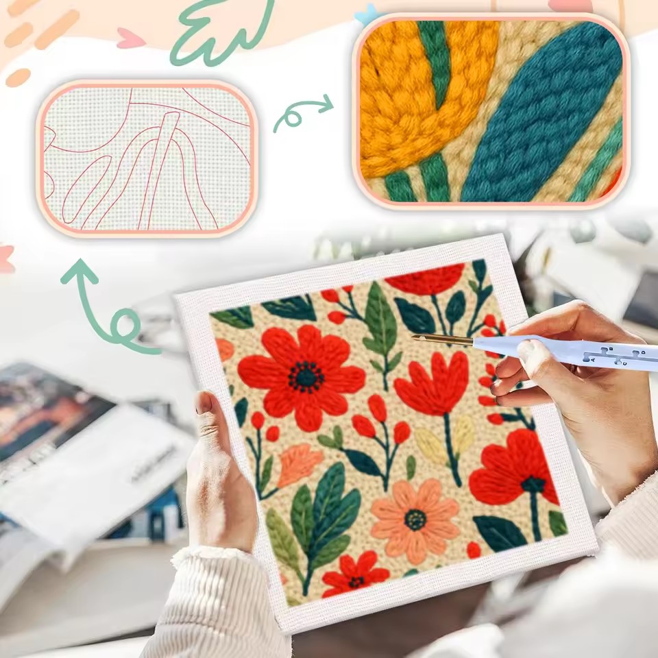 RUOPOTY Kits de Bordado con Ag - Embroidery Wall Art reseña y precio
