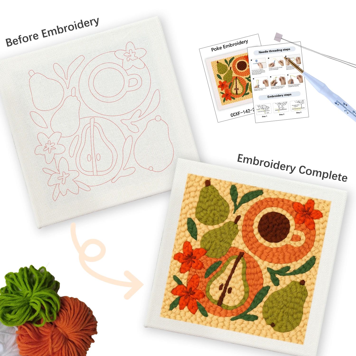 RUOPOTY Kits de Bordado con Ag - Embroidery Wall Art reseña y precio