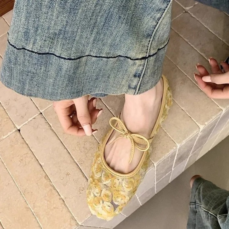 Nuevos Zapatos Mary Jane de Ma - Embroidery Flat Shoes reseña y precio