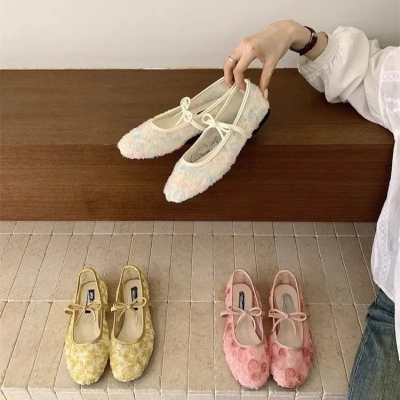 Nuevos Zapatos Mary Jane de Ma - Embroidery Flat Shoes reseña y precio