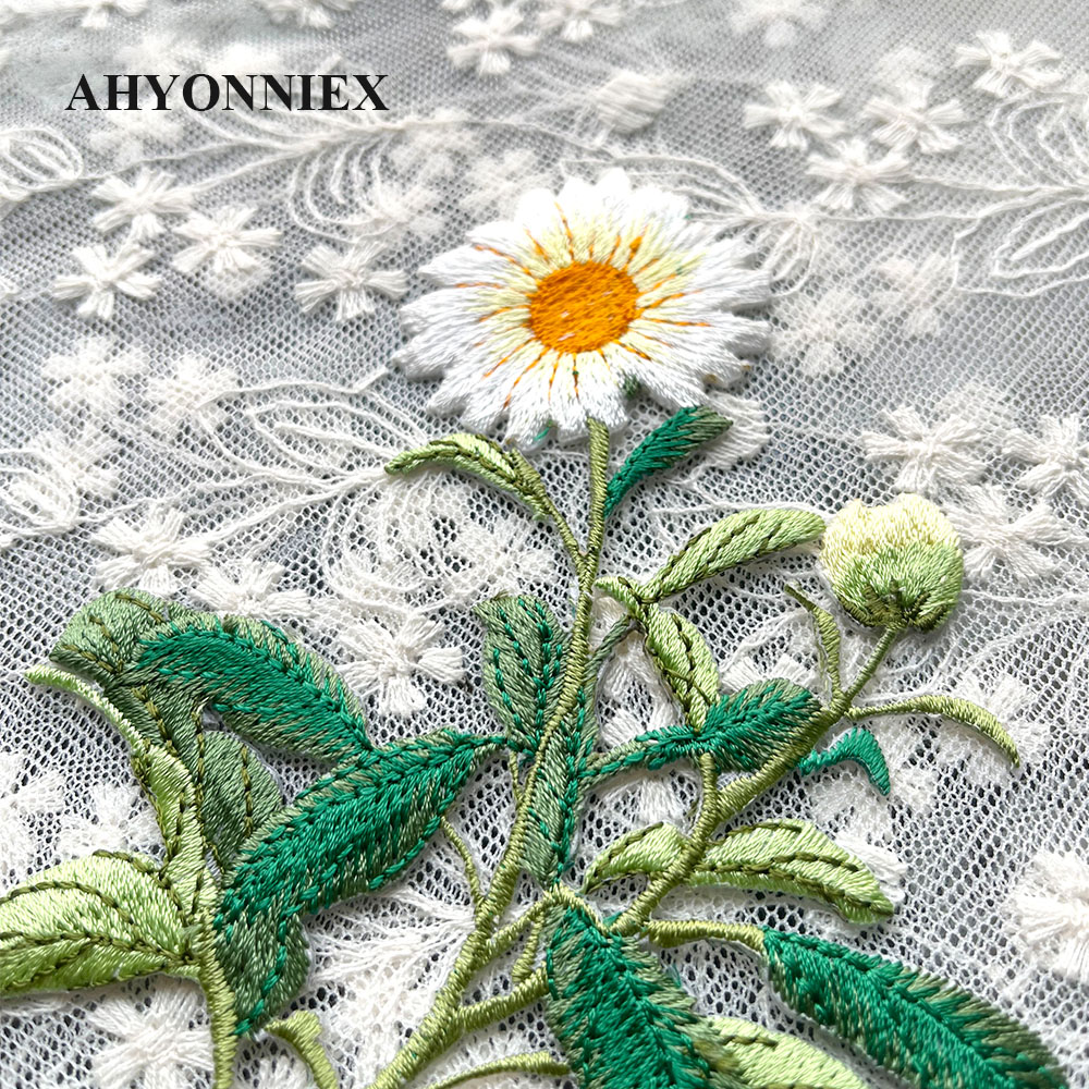 Parche bordado con plancha, pe - Embroidery Daisy Flower reseña y precio