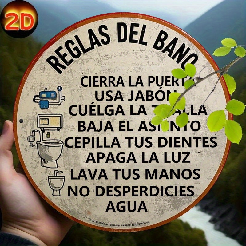Letrero de metal redondo con r - Embroidery Wall Art reseña y precio