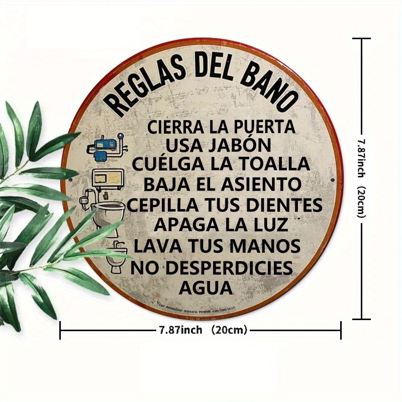 Letrero de metal redondo con r - Embroidery Wall Art reseña y precio