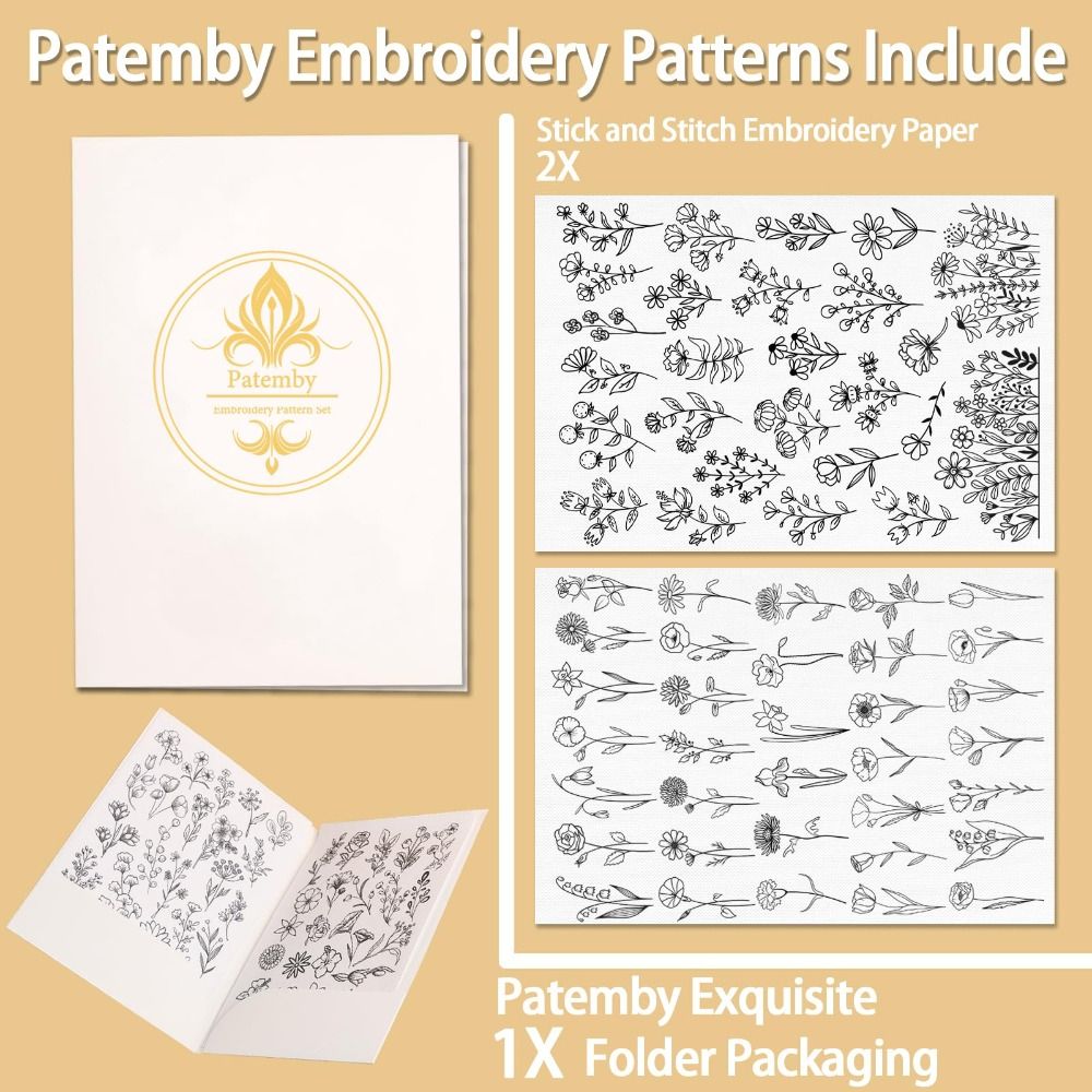 Patrones de Bordado Solubles e - Embroidery Daisy Flower reseña y precio