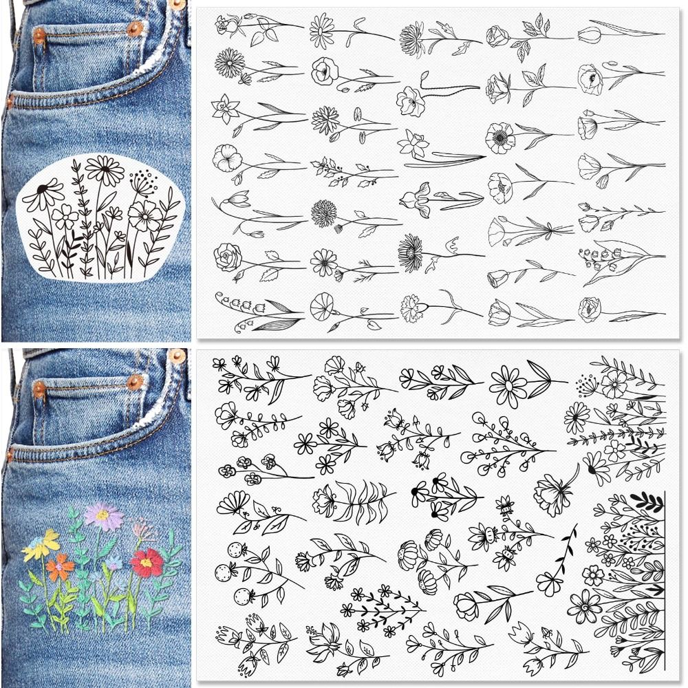 Patrones de Bordado Solubles e - Embroidery Daisy Flower reseña y precio