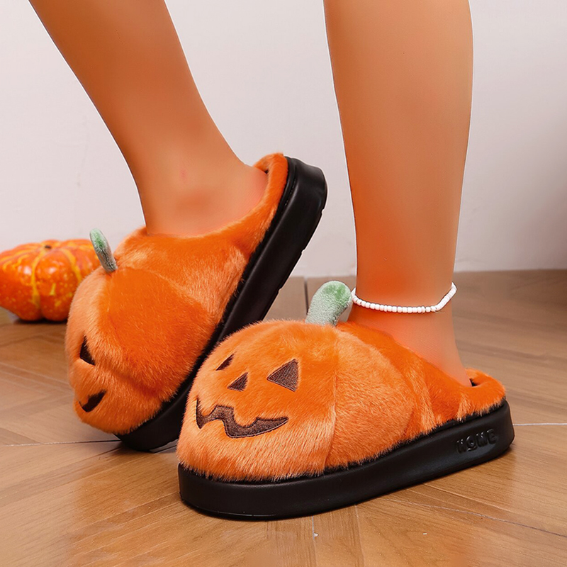 Pantuflas de Calabaza 3D para  - Embroidery Flat Shoes reseña y precio