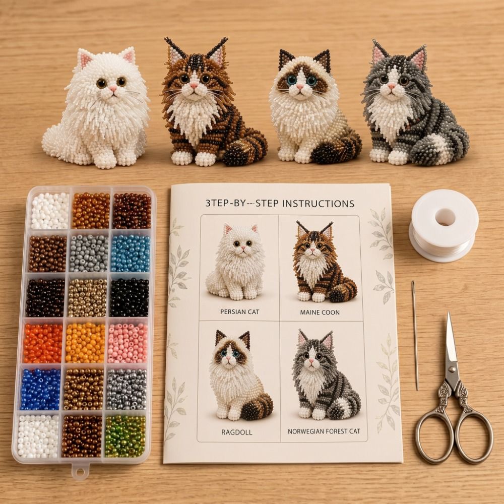 Kit de bordado de cuentas de a - Embroidery Kit Set reseña y precio