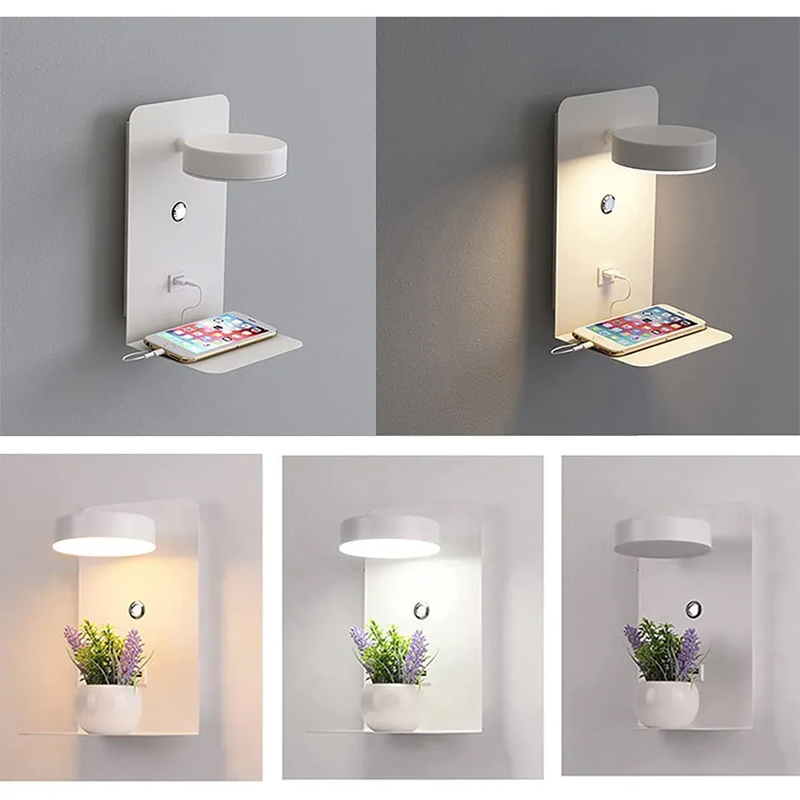 Lámparas de pared Led con carg - Embroidery Wall Art reseña y precio