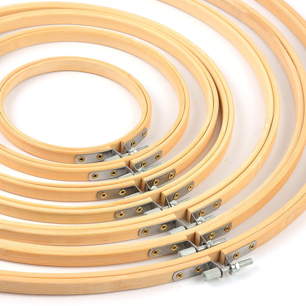 6 aros de bambú ecológicos par - Embroidery Ring Sizes reseña y precio