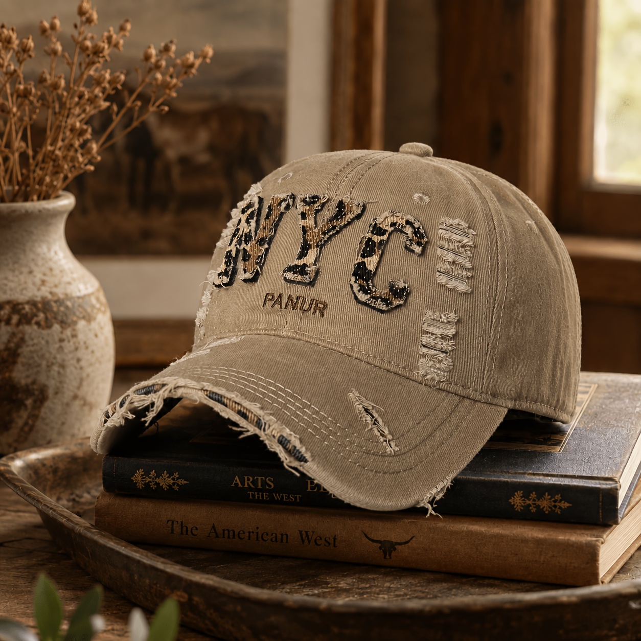 Gorra de estilo retro con bord - Embroidery Nyc reseña y precio